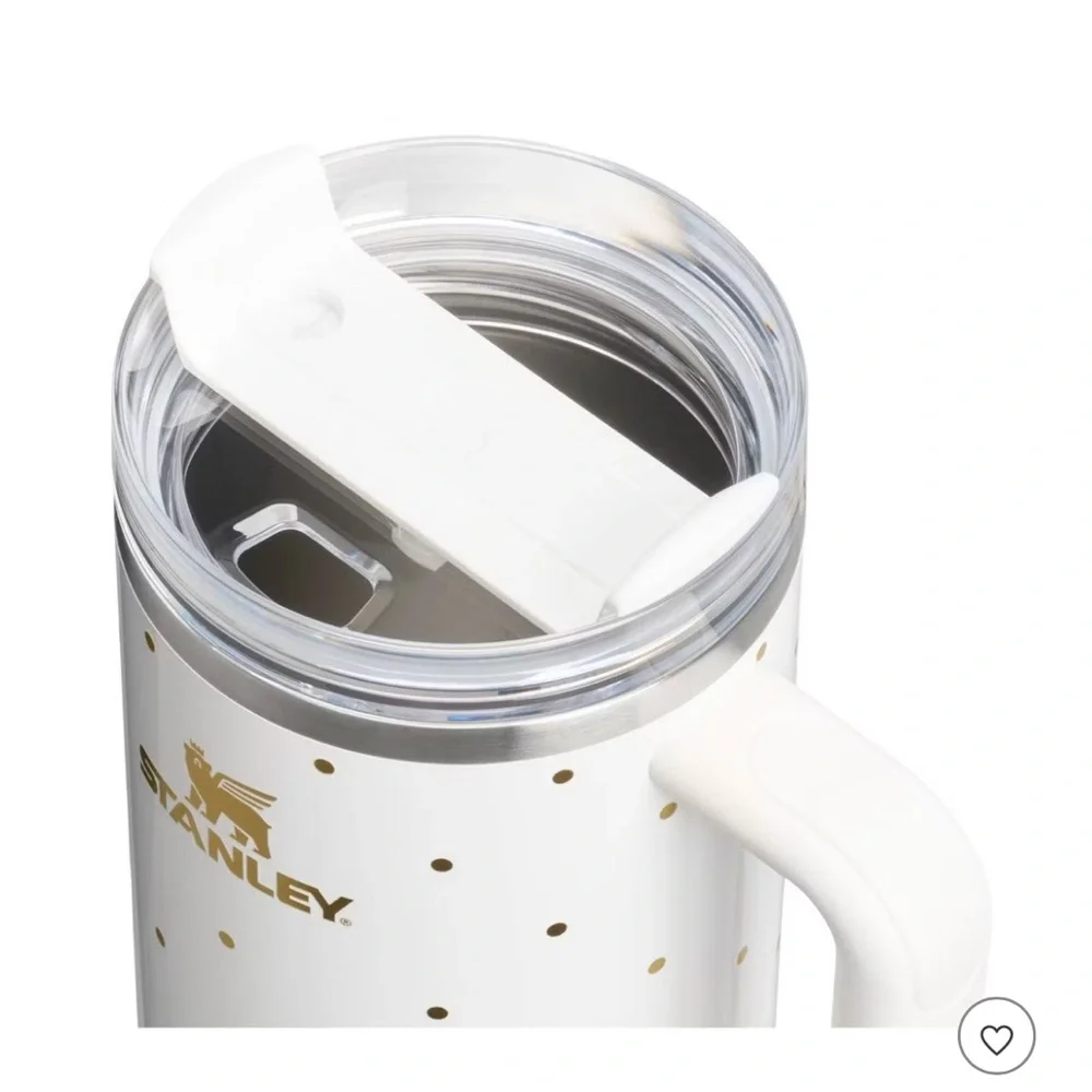 Stanley 40 oz Stainless Steel H2.0 FlowState Quencher Tumbler Frost Polka Dot - Picture 3 of 3